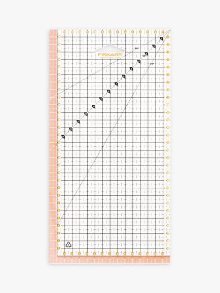 Fiskars Acrylic Ruler, 15 x 30cm, White