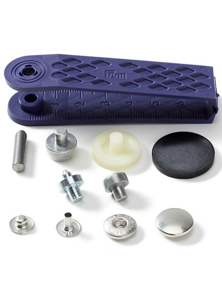 Prym Brass Anorak Press Fasteners, 15mm, Silver, Pack of 10 - view 2, Silver