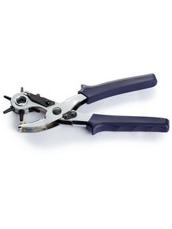 Prym Revolving Leather Punch Pliers, 6 Hole Sizes - view 2, Silver