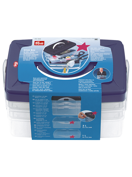 Prym Click Box System, Blue/Clear