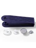 Prym Jeans Buttons, 17mm, Silver, Pack of 8,