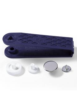 Prym Jeans Buttons, 17mm, Silver, Pack of 8, - view 2, Silver