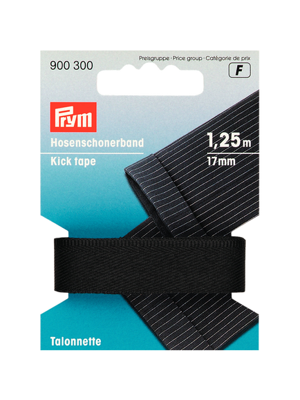 Prym Kick Tape, Black, Black
