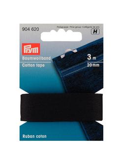 Prym Cotton Tape, Black - view 2, 