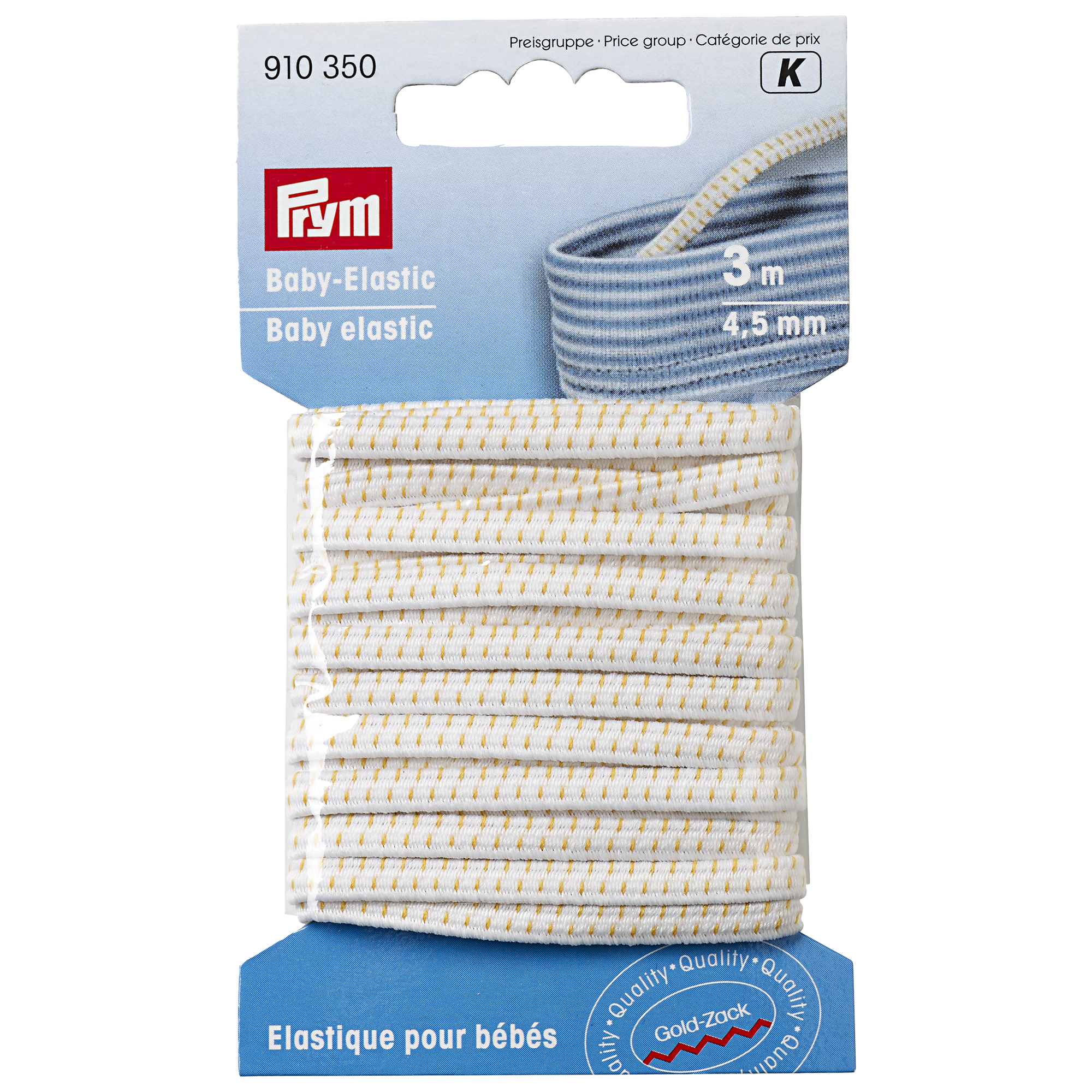 Prym Baby Elastic, White