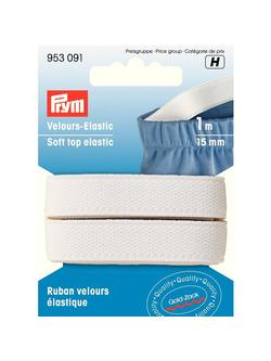 Prym Soft Top Elastic, 1m, White - view 2, White