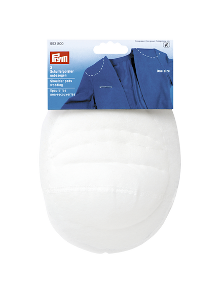 Prym Shoulder Pads, One Size, Pack of 2, White
