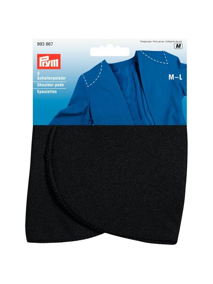 Prym Set-In Black Shoulder Pads, 1 Pair - view 2, Black