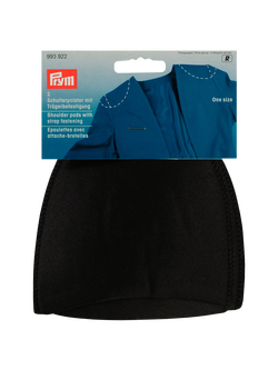 Prym Black Raglan Shoulder Pads With Strap Fastening, 1 Pair, 