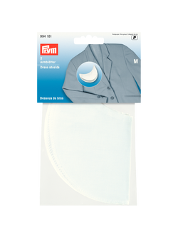Prym White Dress Shields, Large, 1 Pair, White