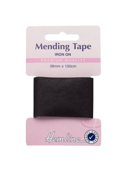 Hemline Iron-On Mending Tape, Black