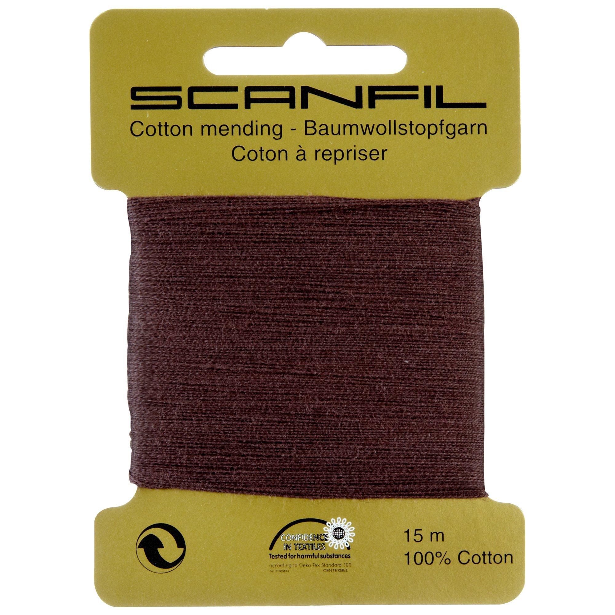 Scanfil Mending Cotton, Brown