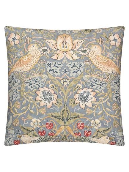 Morris & Co. Strawberry Thief Cushion, Slate