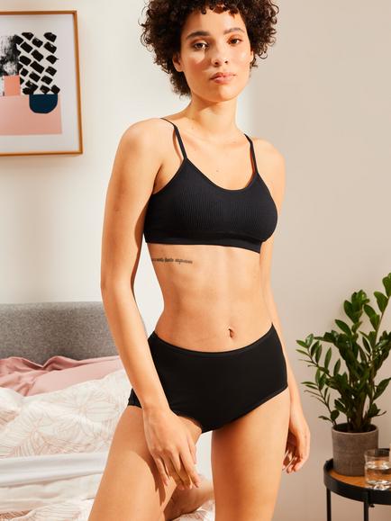 John Lewis Cotton Blend Full Briefs, Pack of 5 - view 2, Black
