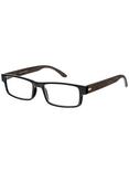 Magnif Eyes Unisex Average Fit Ready Readers Oakland Glasses, Ebony