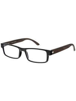 Magnif Eyes Unisex Average Fit Ready Readers Oakland Glasses, Ebony, Ebony