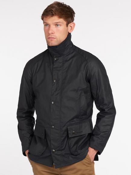 Barbour Ashby Waxed Field Jacket, Navy - view 2, Blue Navy