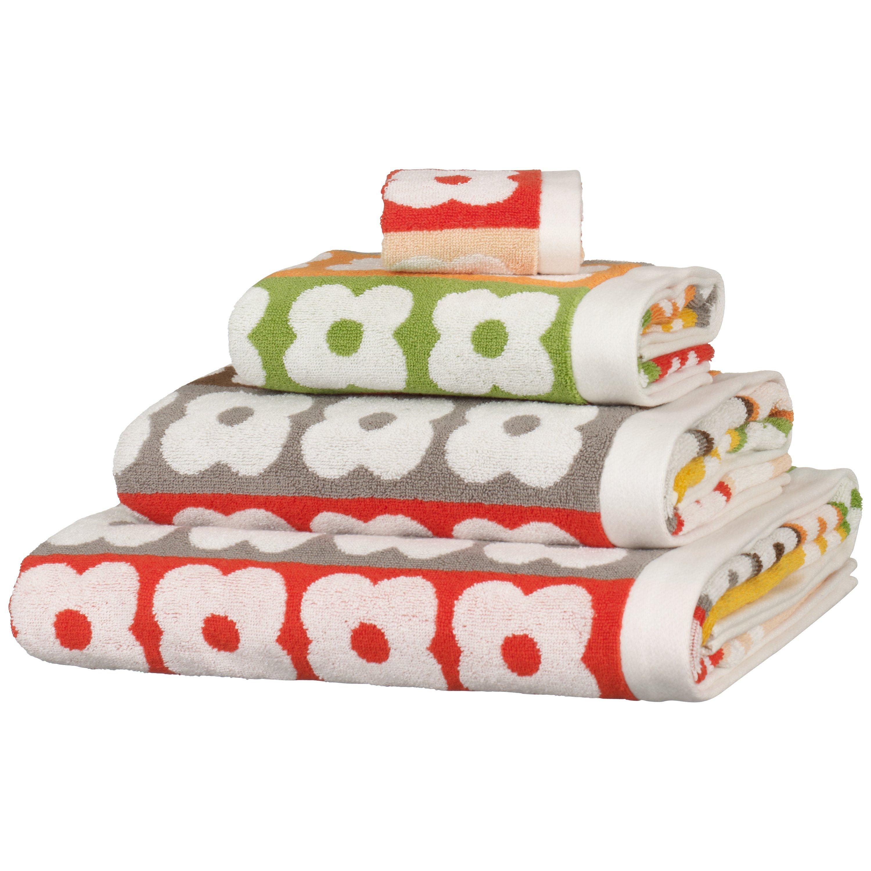 Orla Kiely Flower Stripe Towels, Multi