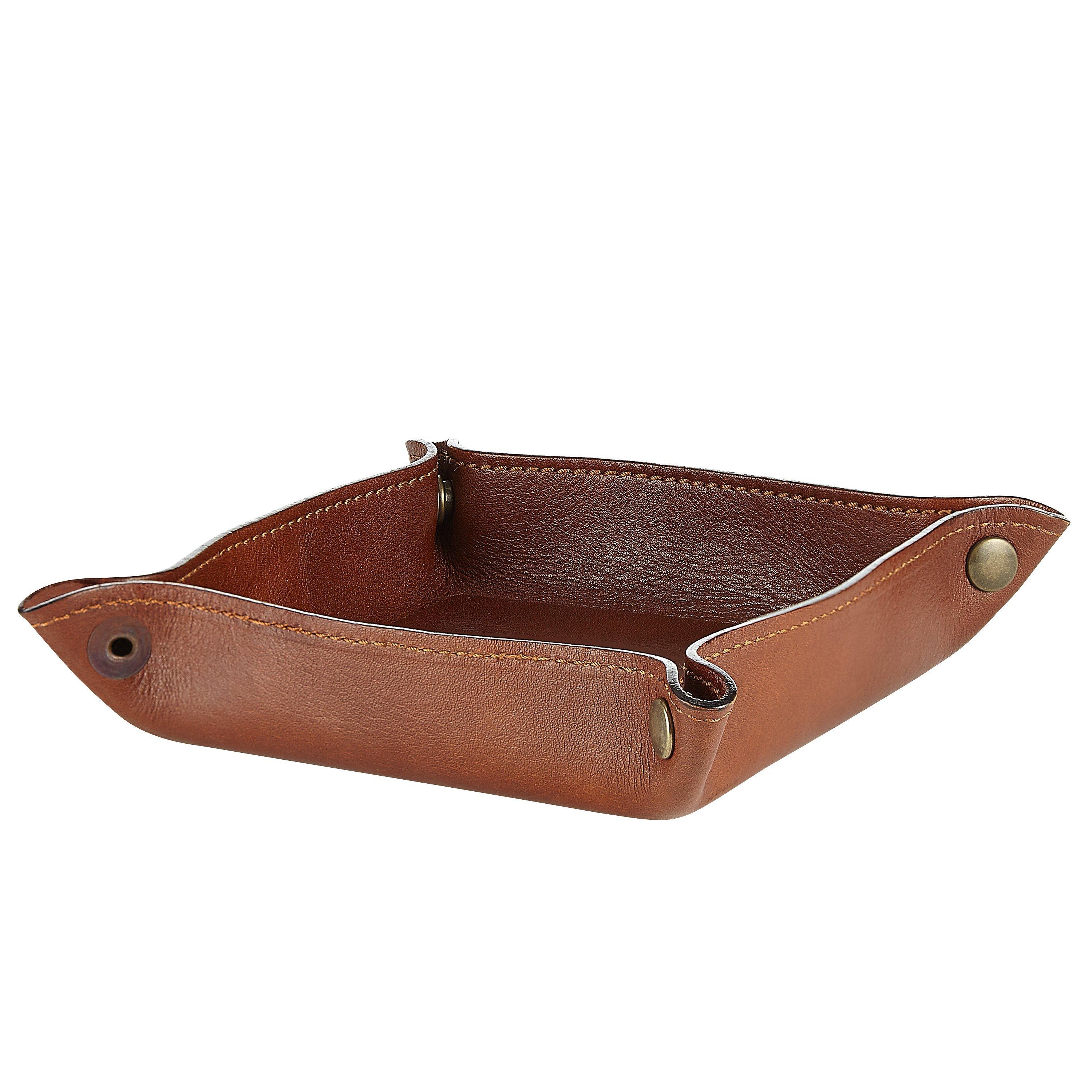 John Lewis & Partners Made in Italy Leather Valet Tray