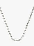 Nina B Unisex Silver Baby Belcher Chain, Silver