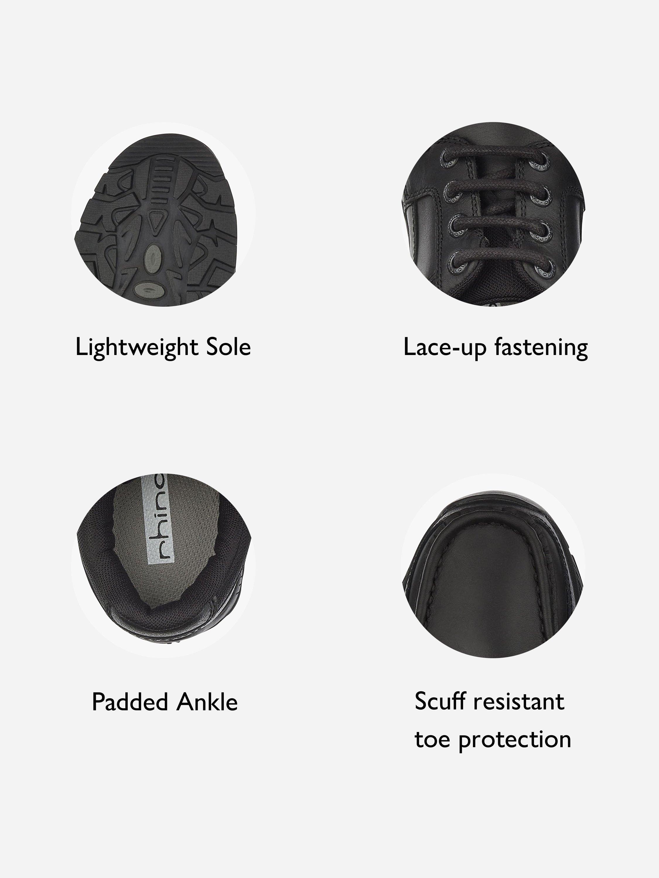 Product image 2 of 7, which shows Start-Rite Kids' Rhino Dylan Shoes, Black, 3E