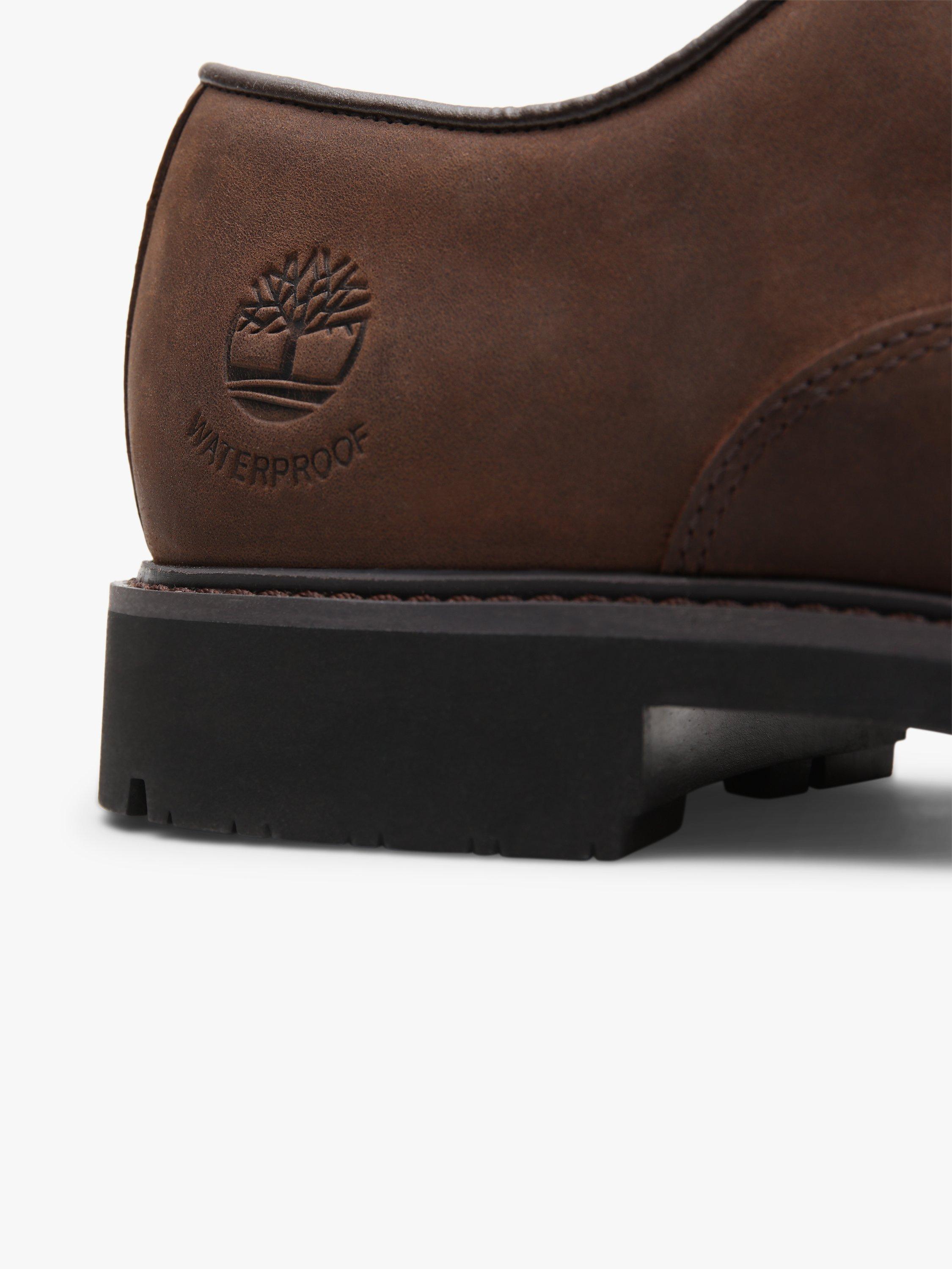 Product image 3 of 7, which shows Timberland Stormbuck Waterproof Plain Toe Oxford Shoes, Dark Brown, Dark Brown, 7