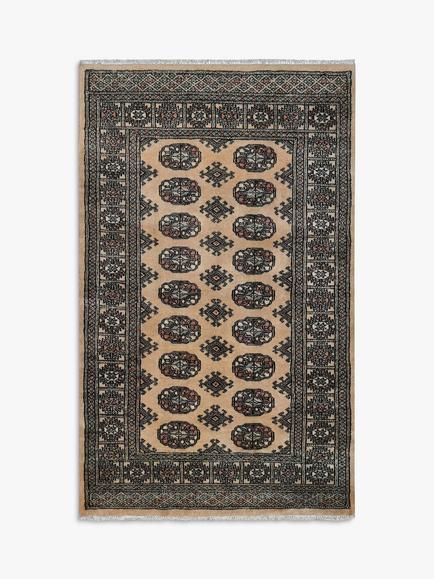 Gooch Luxury Hand Knotted Pakistan Bokhara Handmade Rug - view 2, Cream