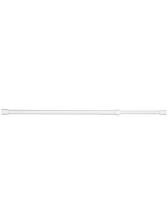 John Lewis Tension Net Rod, White, W100-150cm
