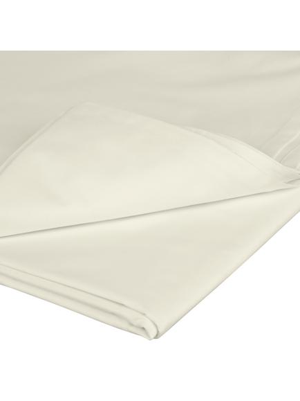 John Lewis Crisp & Fresh Egyptian Cotton Percale 200 Thread Count Flat Sheet - view 2, Cream