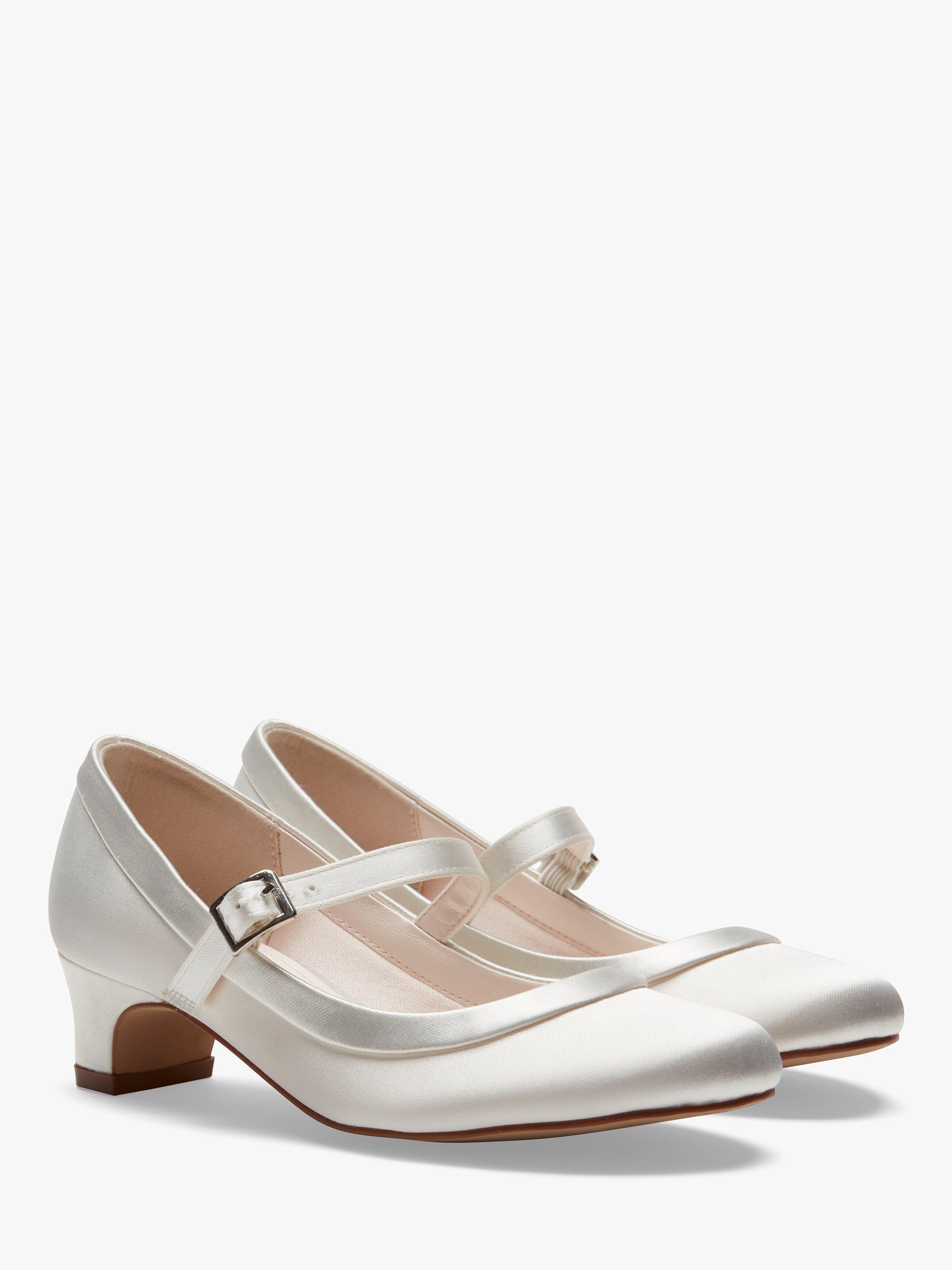 Rainbow Club Maisie Bridesmaids' Shoes, Ivory, 10 Jnr