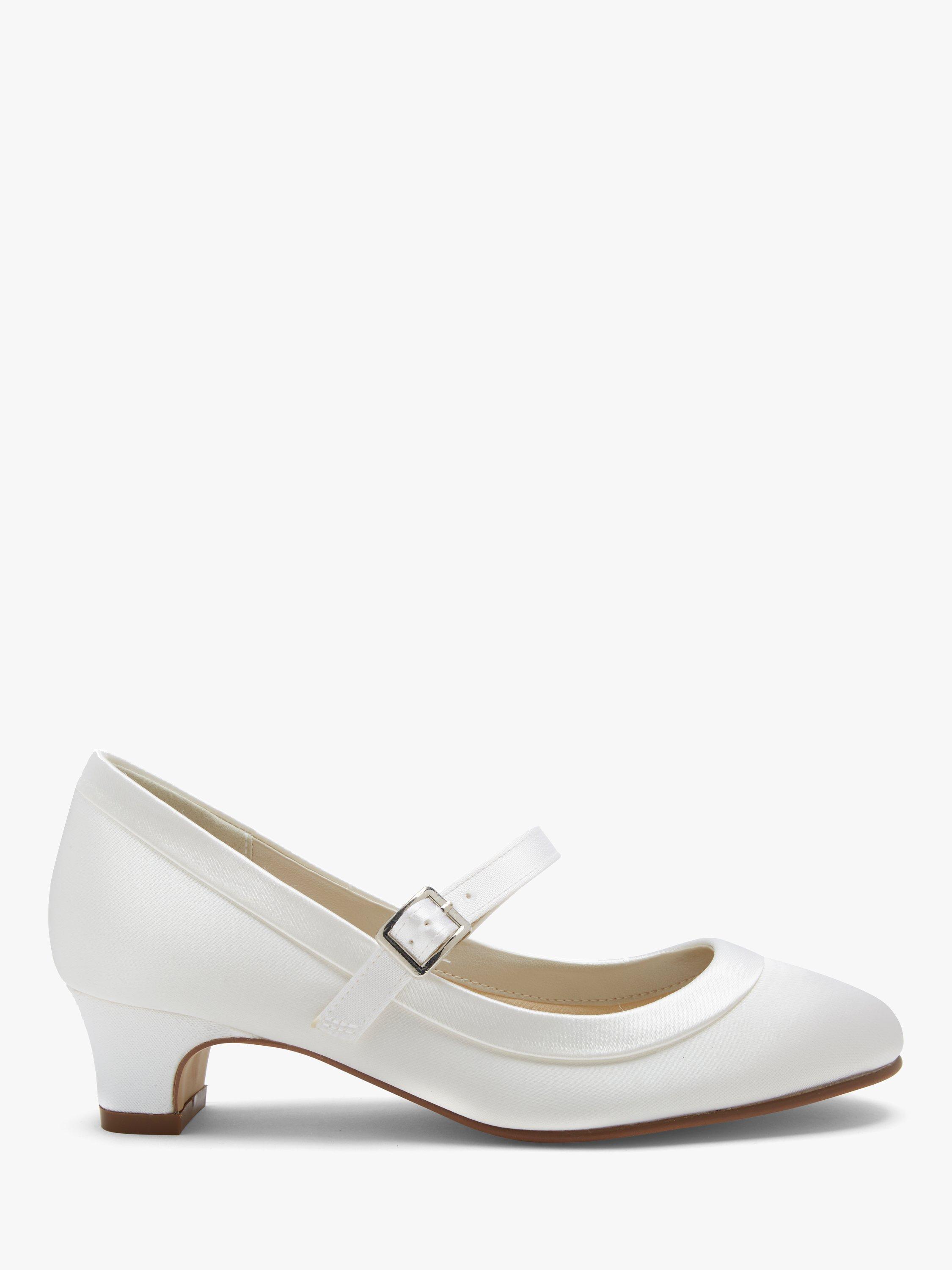 Product image 1 of 5, which shows Rainbow Club Maisie Bridesmaids' Shoes, White, 10 Jnr