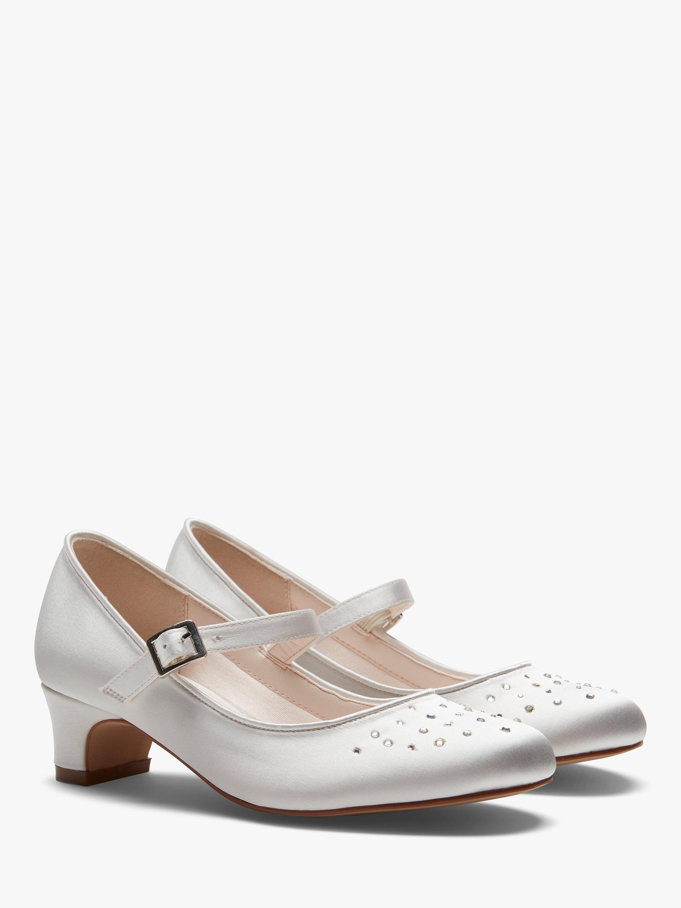 Rainbow Club Verity Bridesmaids' Shoes, Ivory, 10 Jnr