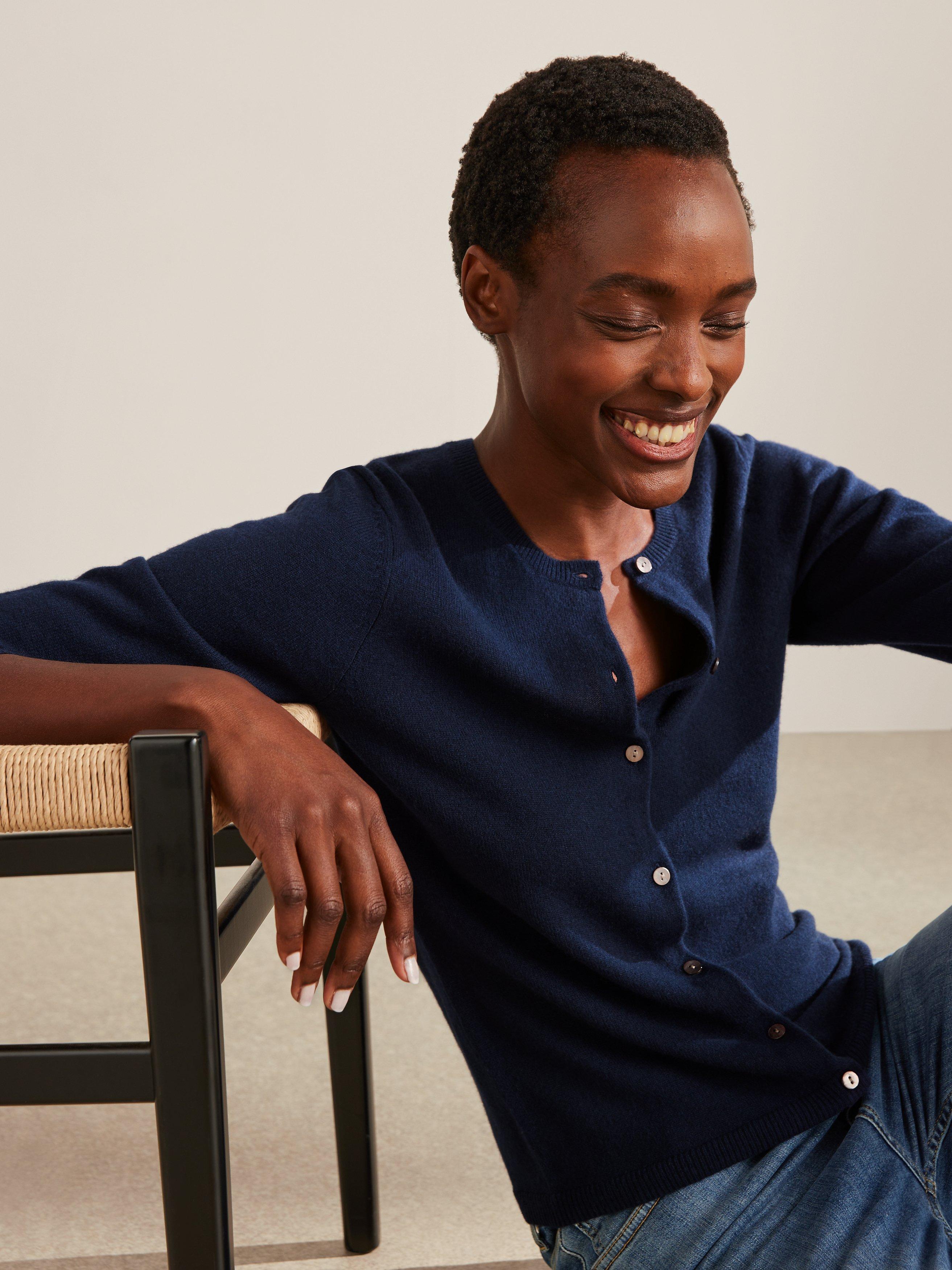 John Lewis Cashmere Crew Neck Cardigan