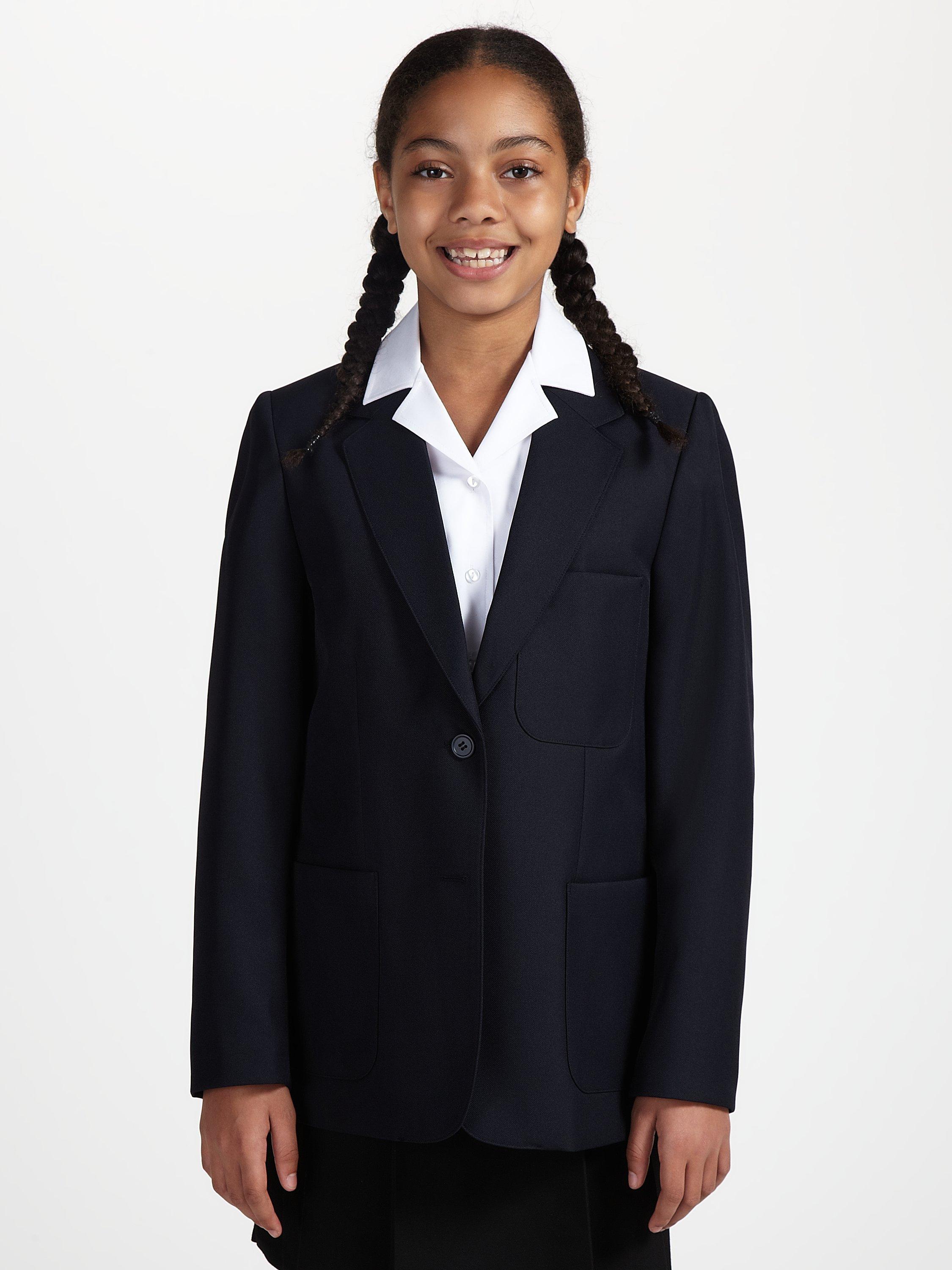 John Lewis Girls' School Blazer, Navy