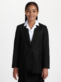 John Lewis Girls' School Blazer, Black, Black