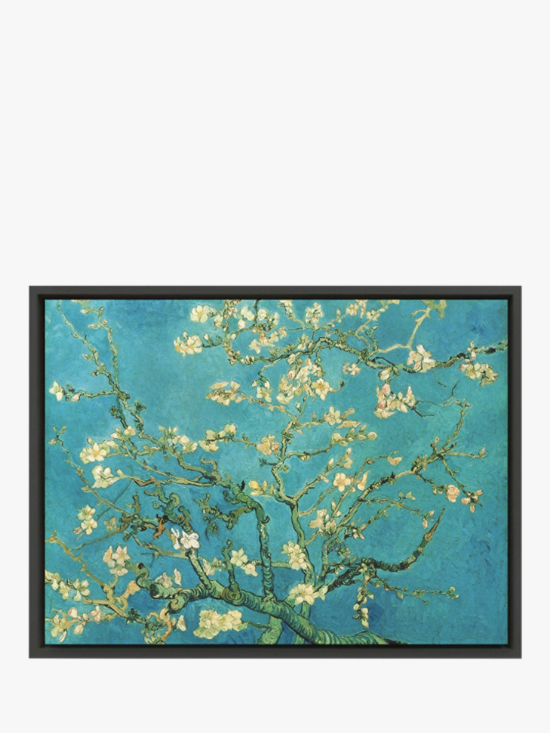 Vincent Van Gogh - Almond Blossom, Dark Brown Framed Canvas