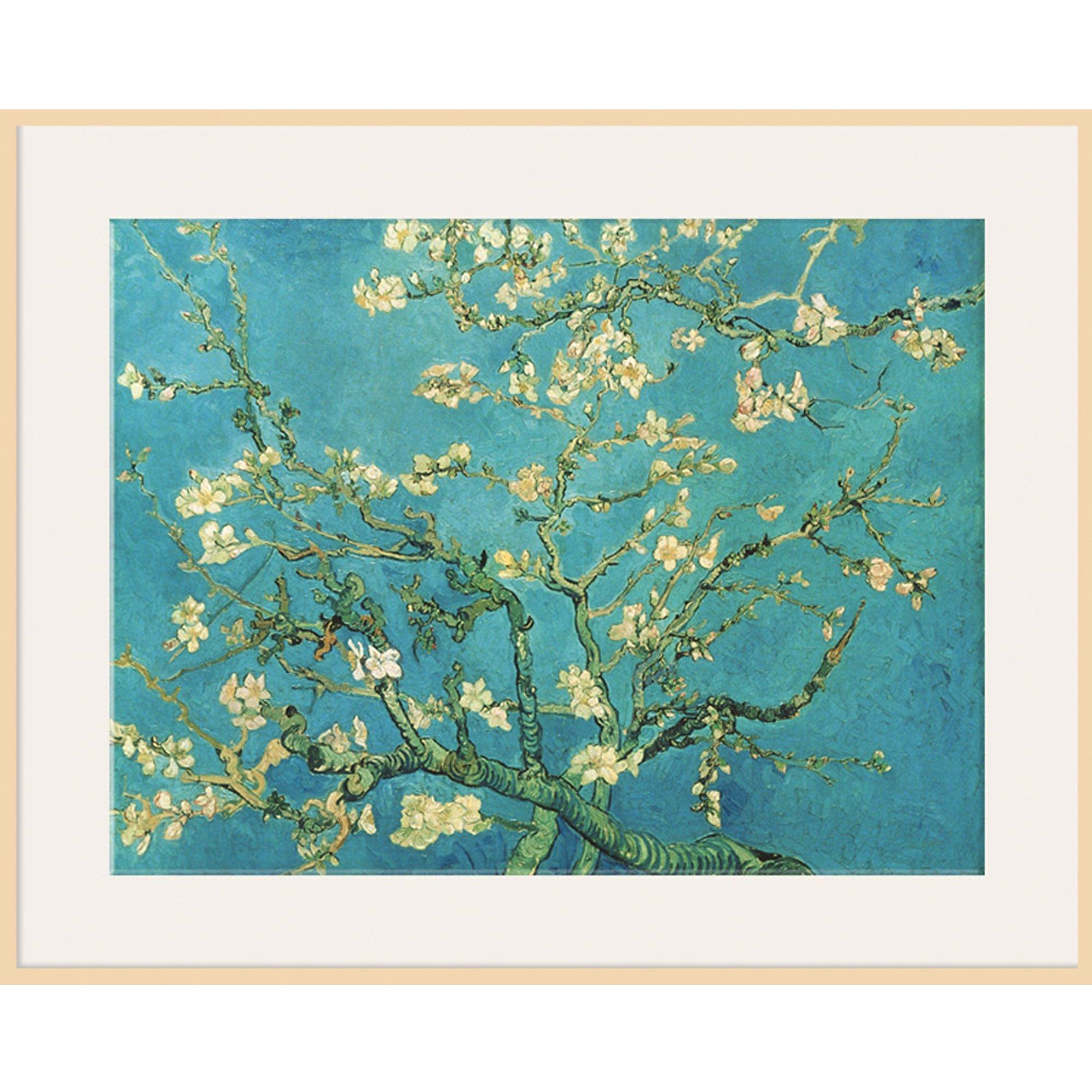 Vincent Van Gogh - Almond Blossom, Natural Ash Framed Print