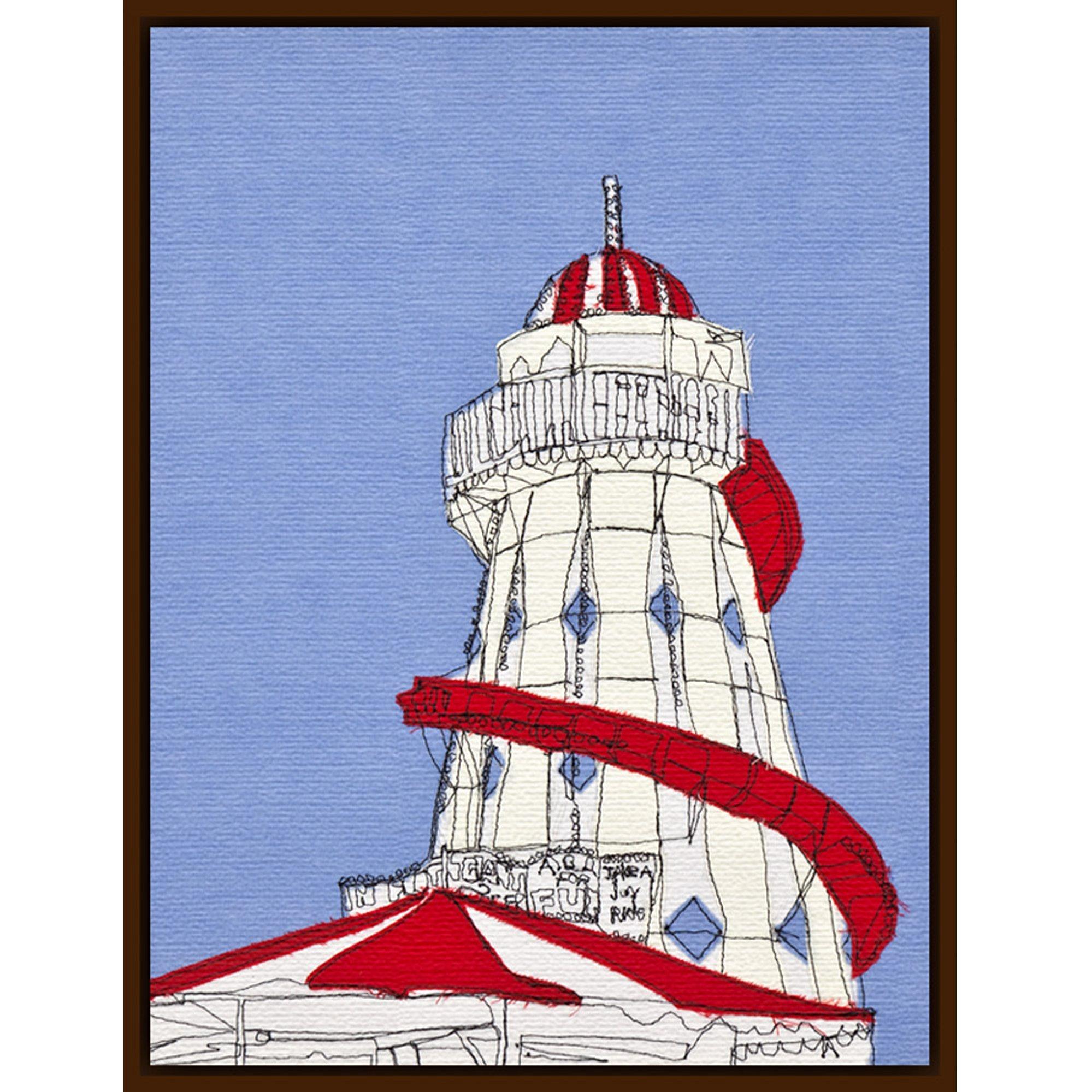 Gillian Bates - Helter Skelter, Dark Brown Framed Canvas