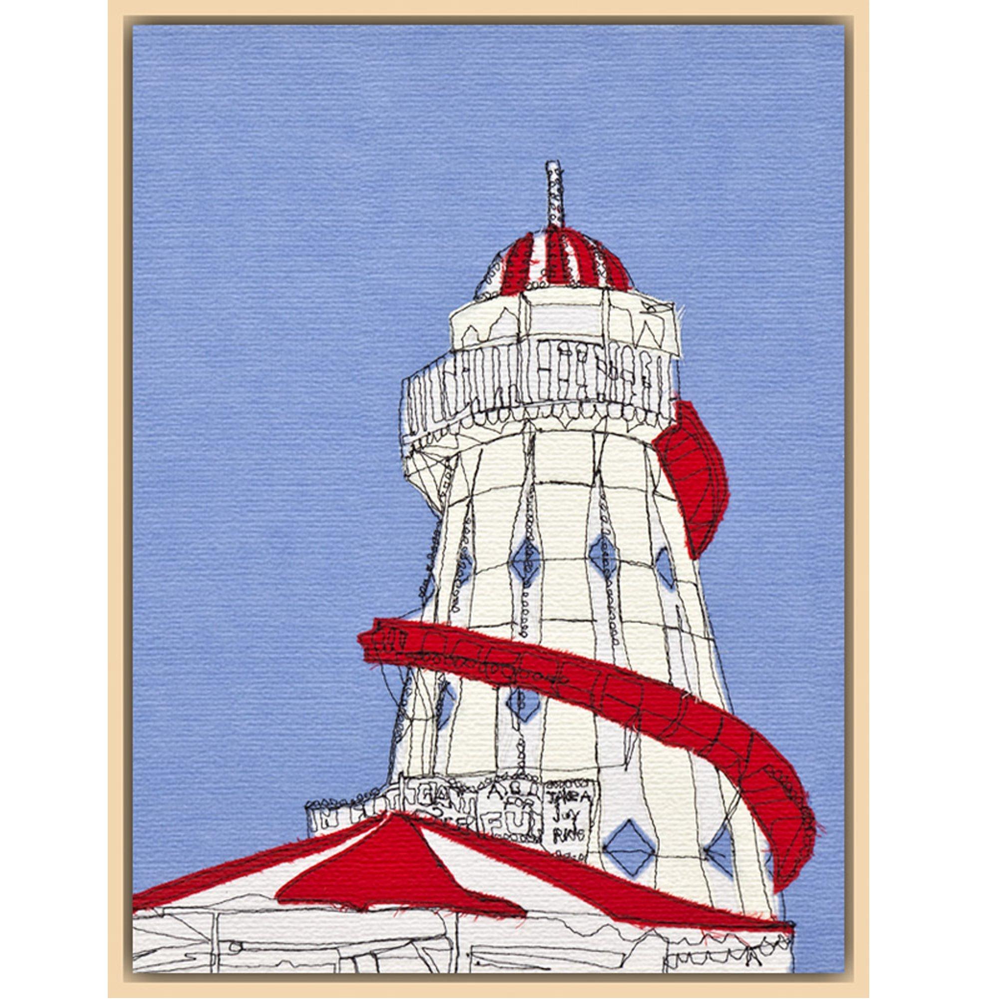 Gillian Bates - Helter Skelter, Natural Ash Framed Canvas