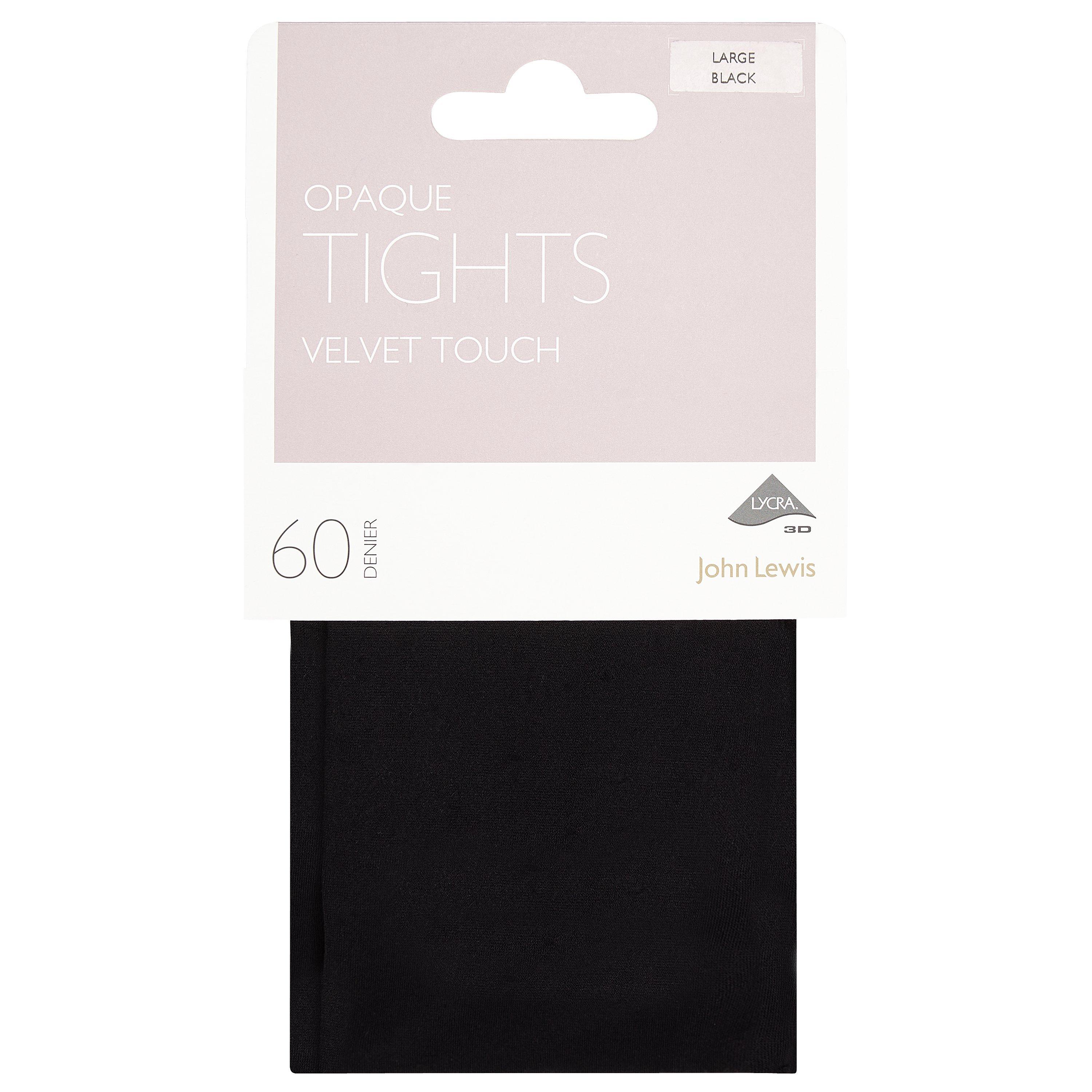 John Lewis & Partners 60 Denier Velvet Touch Opaque Tights