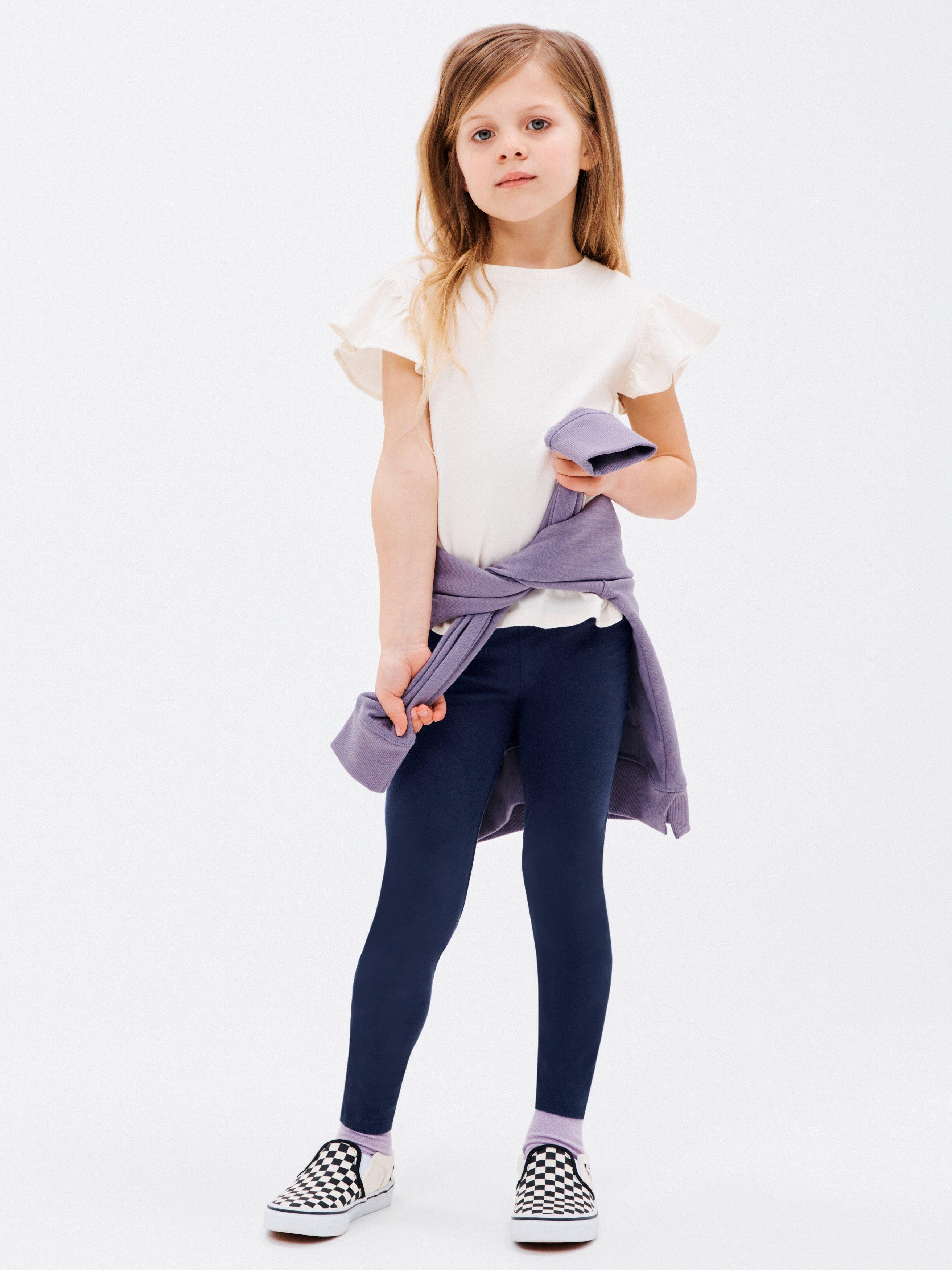 John Lewis Kids Basic Leggings Navy