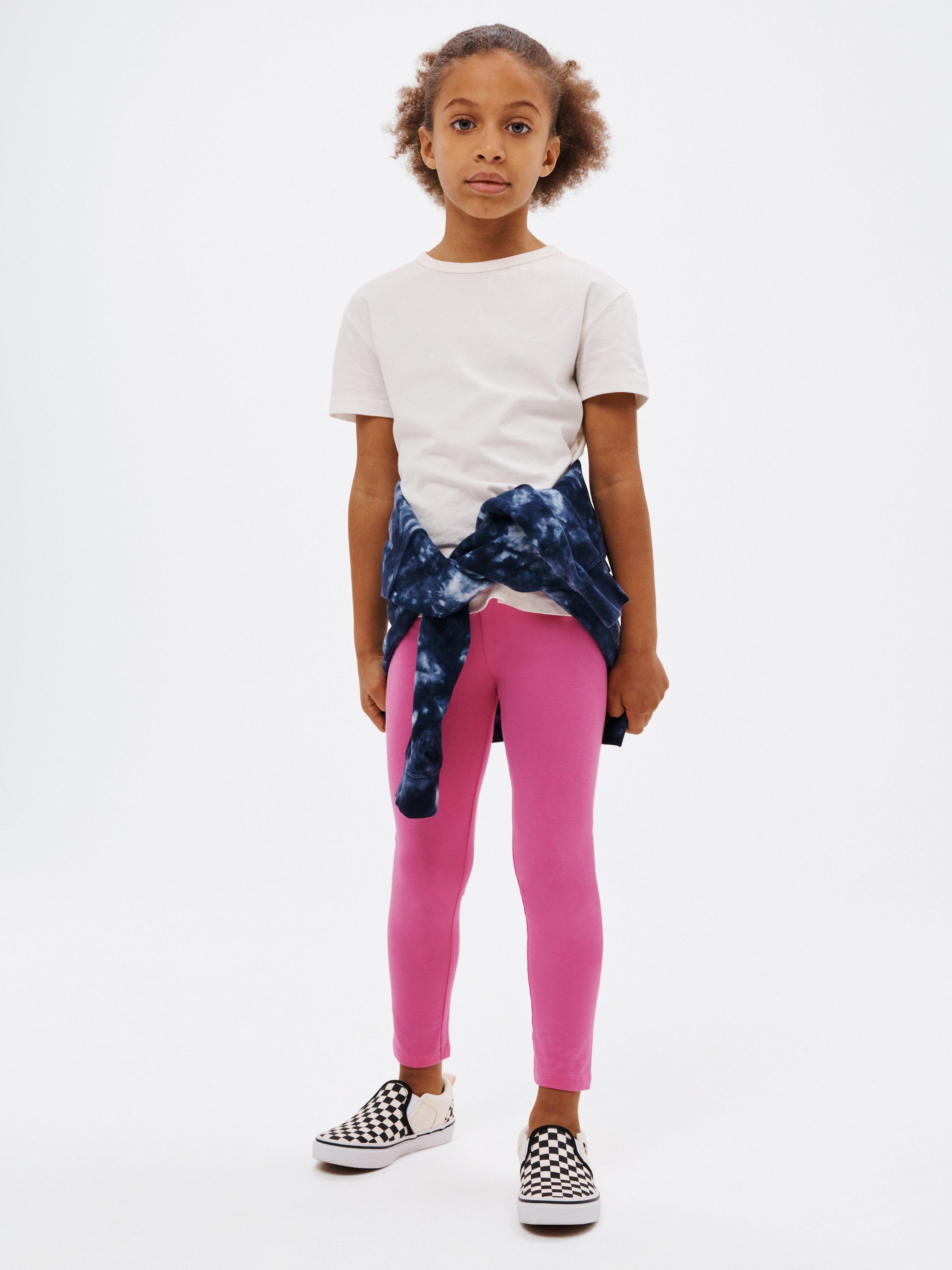 John Lewis Kids Basic Leggings Pink