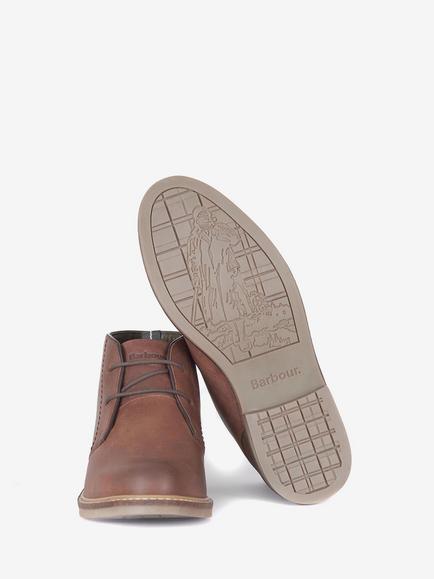 Barbour Redhead Leather Chukka Boots - view 2, Tan