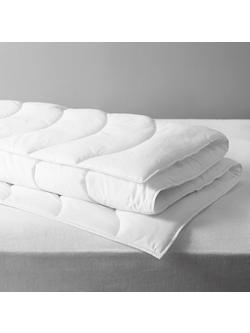 John Lewis Synthetic Soft Touch Washable Duvet, 4.5 Tog, White