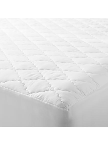 John Lewis Synthetic Soft Touch Washable Quilted Mattress Protector - view 2, White