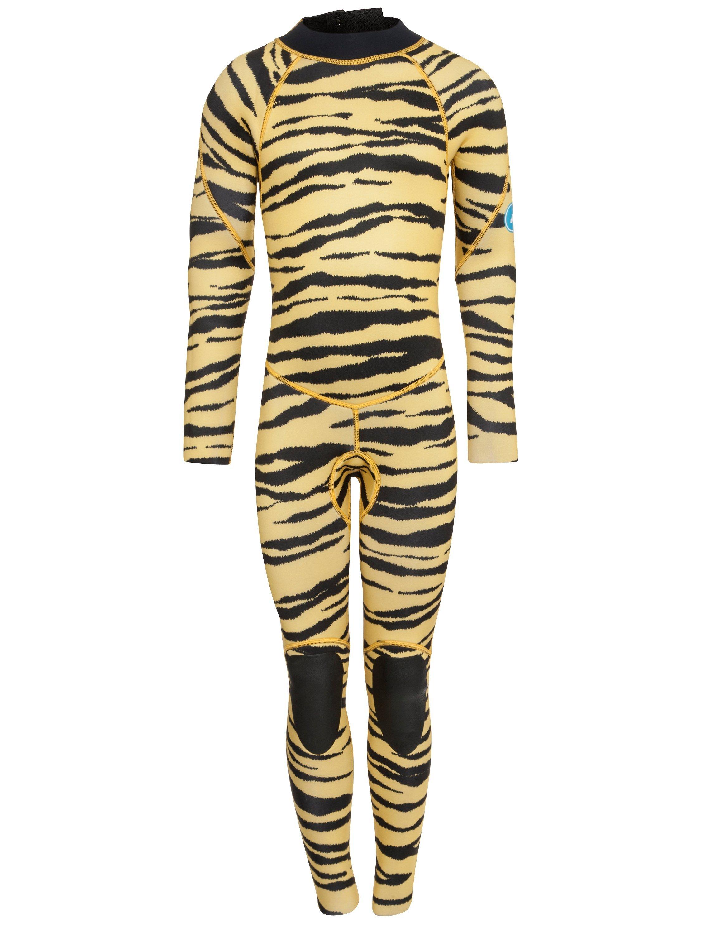 Saltskin Children's Full Length Wetsuit, Tiger Print