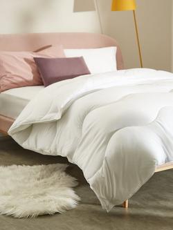 John Lewis Synthetic Soft Touch Washable 3-in-1 Duvet, 13.5 Tog (4.5 + 9 Tog) - view 2, White
