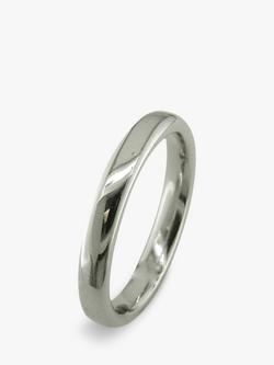 E.W Adams Platinum 3mm Court Wedding Ring, Platinum, Platinum