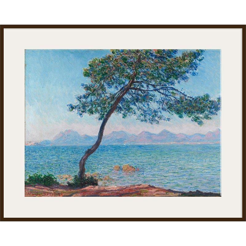 The Courtauld Gallery, Claude Monet - Antibes 1888 Print, Dark Brown Framed Print