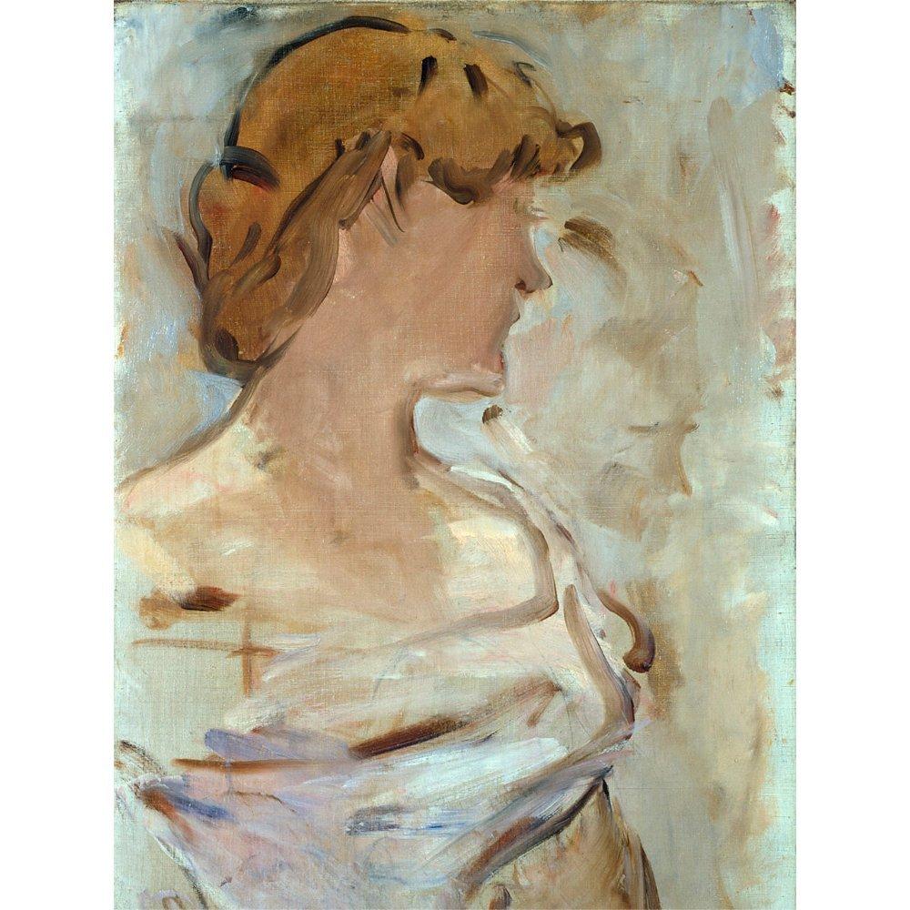 The Courtauld Gallery, Edouard Manet - Au Bal - Marguerite de Conflans en Toilette de Bal 1887-1880 Print